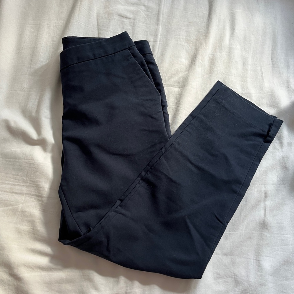 Navy blue dress ankle pants